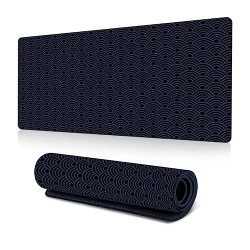 GoPaw Gaming Mauspad Schreibtischunterlage,GroßEs Gaming-Mauspad Mit rutschfeste Unterseite FüR Den Gamings-Raum Im Home-Office (Abstrakte Flüssigkeit 21, 300 * 770 * 3 MM) von GoPaw