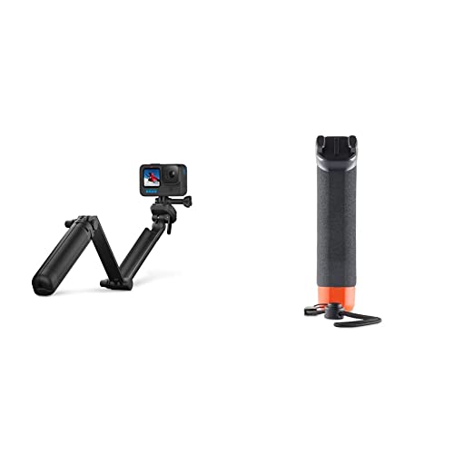 GoPro 3-Way 2.0 (Stativ/Griff/Verlängerungsarm) - Offizielles GoPro-Zubehör, AFAEM-002, Black & Handler Floating Hand Grip Reisen und Sport AFHGM-003 von GoPro