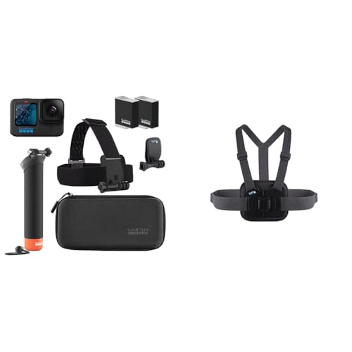 GoPro HERO11 Black Zubehörpaket – Enthält 2x Enduro-Akku, Chesty V2 - Performance Brustgurthalterung, 5,3K Video & 27MP Fotos, HyperSmooth 5.0 Stabilisierung von GoPro