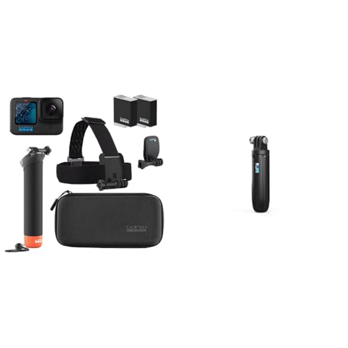 GoPro HERO11 Schwarzes Zubehörpaket – Enthält zusätzlichen Enduro-Akku (insgesamt 2) & Shorty - Mini-Verlängerungsstange und Stativ schwarz (Offizielles Zubehör) von GoPro