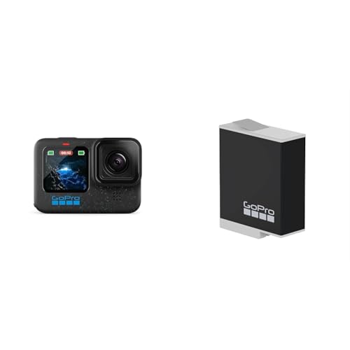 GoPro HERO12 Black Waterproof Action Camera with 5.3K60 Ultra HD Video, 27MP Photos, HDR, 1/1.9 Inch Image Sensor, Live Streaming, Webcam, Stabilization + Enduro Battery - Official Accessory von GoPro