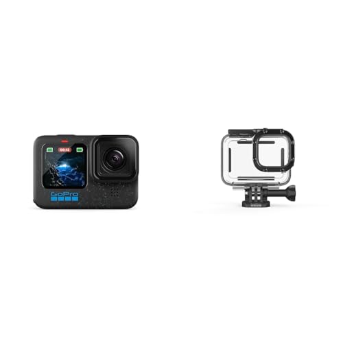 GoPro HERO12 Black – wasserdichte Action-Kamera mit 5,3K60 Ultra HD-Video, 27 MP Fotos, HDR, 1/1,9-Zoll-Bildsensor, Live-Streaming, Webcam, Stabilisierung & Schutzgehäuse von GoPro