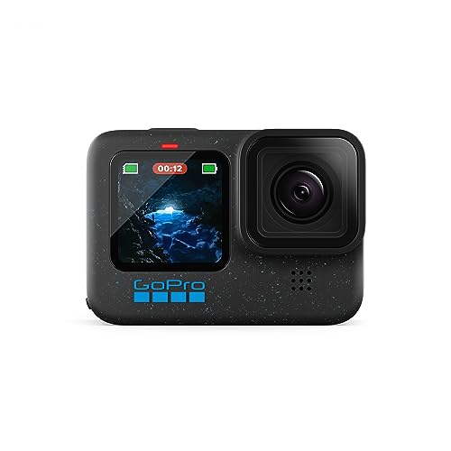 GoPro HERO12 Black – wasserdichte Action-Kamera mit 5,3K60 Ultra HD-Video, 27 MP Fotos, HDR, 1/1,9-Zoll-Bildsensor, Live-Streaming, Webcam, Stabilisierung von GoPro