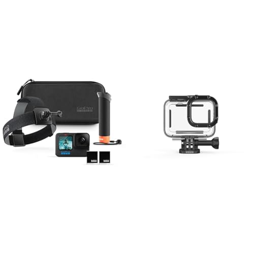 GoPro HERO12-Zubehörpaket – enthält die HERO12 Black-Kamera, den Handler & Schutzgehäuse (HERO10 Black/HERO9 Black) - Offizielles Zubehör von GoPro