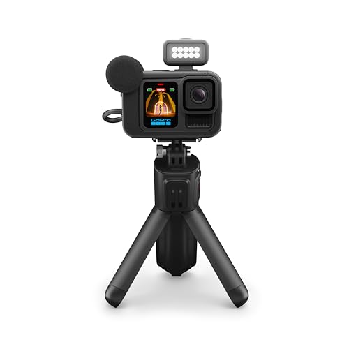 GoPro HERO13 Black Creator Edition – enthält HERO13 Black, Volta (Batteriegriff, Stativ, Fernbedienung), Media Mod, Light Mod, Enduro-Akku, magnetische Verriegelungshalterung und Tragetasche von GoPro