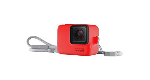 GoPro Hülle + Trageband Firecracker Red für HERO7 Black / HERO7 Silver / HERO7 White - offizielles Zubehör ACSST-012 von GoPro