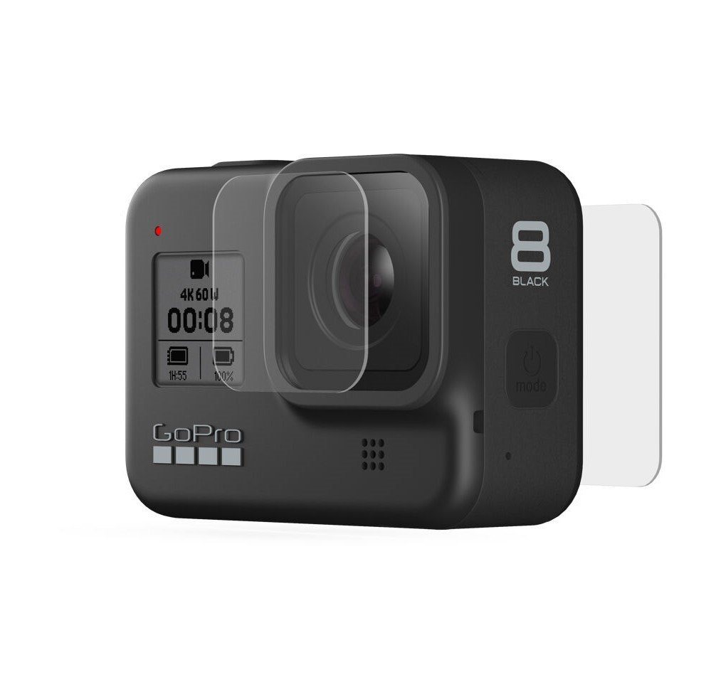 GoPro Kamerazubehör-Set Temp. Glass Lens + Screen Prot. (H8 BLK) von GoPro