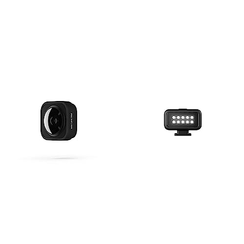 GoPro Max Lens Mod (HERO10 Black/HERO9 Black) - Offizielles GoPro-Zubehör & Mod - Kompaktes wiederaufladbares wasserdichtes USB-C LED-Licht - offizielles GoPro Zubehör von GoPro