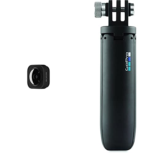 GoPro Max Lens Mod (HERO10 Black/HERO9 Black) - Offizielles GoPro-Zubehör & Shorty - Mini-Verlängerungsstange und Stativ schwarz (Offizielles GoPro-Zubehör) von GoPro