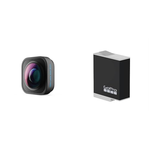 GoPro Max Lens Mod 2.0 (HERO12 Black) – Offizielles Zubehör & Enduro-Akku (HERO12 Black/HERO11 Black/HERO10 Black/HERO9 Black) – Offizielles Zubehör von GoPro