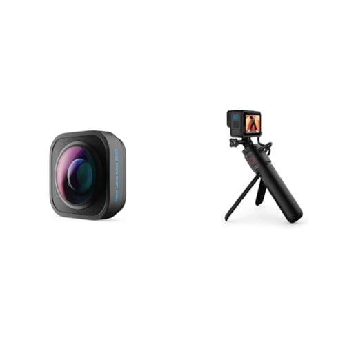 GoPro Max Lens Mod 2.0 (HERO12 Black) – Offizielles Zubehör & Volta (Vielseitiger Griff, Ladegerät, Stativ und Fernbedienung) – Offizielles Zubehör, APHGM-001-EU, Black von GoPro