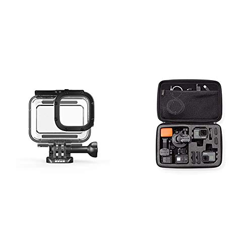 GoPro Schutzgehäuse für HERO8 Black (Offizielles GoPro Zubehör) & Amazon Basics Tragetasche für GoPro Actionkameras, Gr. L von GoPro