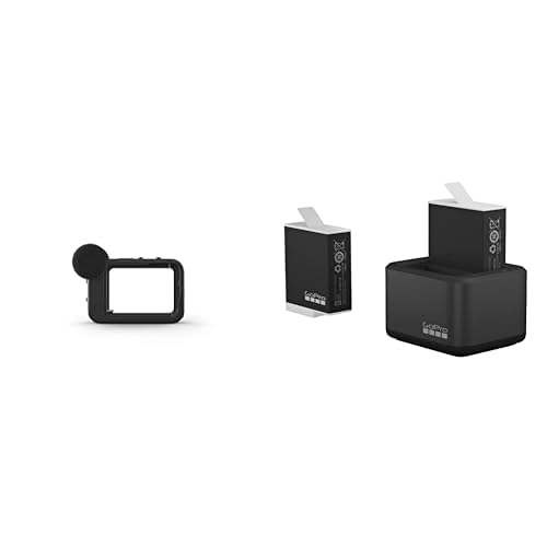 Media Mod (HERO10 Black/HERO9 Black) - Offizielles GoPro-Zubehör & Dual-Akkuladegerät + 2 Enduro-Akkus (HERO11 Black/HERO10 Black/HERO9 Black) – Offizielles GoPro-Zubehör, ADDBD-211-EU von GoPro