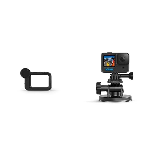 Media Mod (HERO10 Black/HERO9 Black) - Offizielles GoPro-Zubehör & Front Saugnapfhalterung - Gebogene, vertikale Schnellspannschnalle, 2 x Schwenkarme, Rändelschrauben (Offizielles GoPro-Zubehör) von GoPro