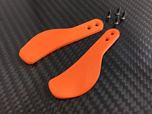 PS4 Controller Paddles „SABER CURVED-II“ inkl. Schrauben VERSCHIEDENE FARBEN (orange) von GoSolid3D