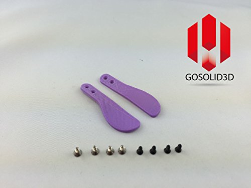 PS4 Controller Paddles „SABER CURVED“ inkl. Schrauben VERSCHIEDENE FARBEN (lila) von GoSolid3D