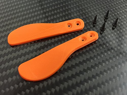 PS4 Controller Paddles „SABER CURVED“ inkl. Schrauben VERSCHIEDENE FARBEN (orange) von GoSolid3D