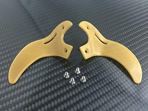 PS4 Controller Paddles „TIGER SHARK“ inkl. Schrauben VERSCHIEDENE FARBEN (gold) von GoSolid3D