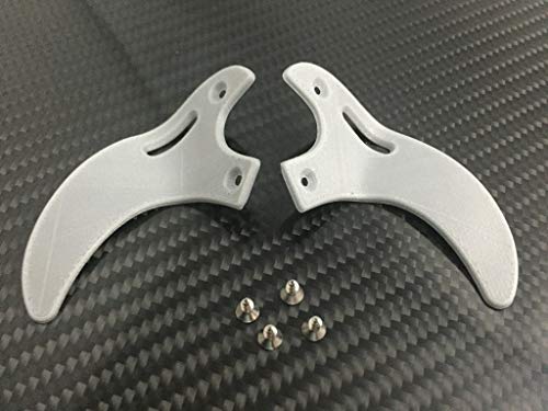 PS4 Controller Paddles „TIGER SHARK“ inkl. Schrauben VERSCHIEDENE FARBEN (silber) von GoSolid3D