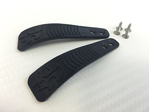 PS4 Controller Paddles"GHOSTS FRICTION", inkl.Edelstahlschrauben, Verschiedene Farben (schwarz) von GoSolid3D