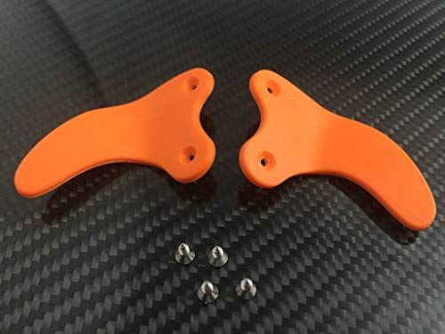 PS4 Controller Paddles 'SHARK TEETH', inkl.Schrauben, verschiedene Farben (orange) von GoSolid3D