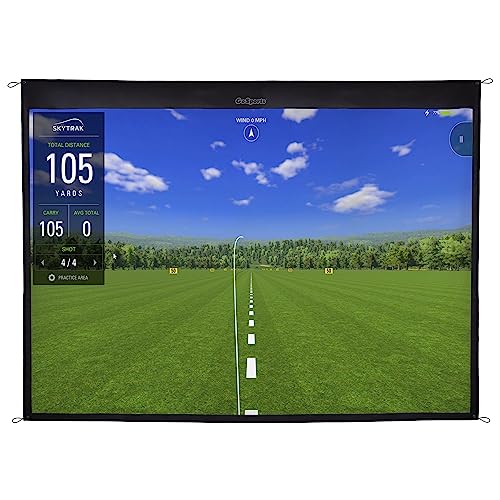 GoSports 3 m Golf-Simulator-Schlag-Bildschirm weiß GoSports 3 m Golf-Simulator-Schlag-Bildschirm weiß von GoSports