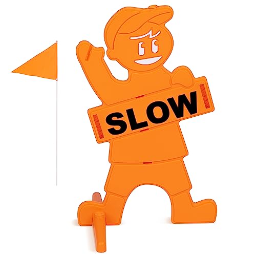 GoSports SlowDownman-02 SlowDownMan Straßenschild orange von GoSports