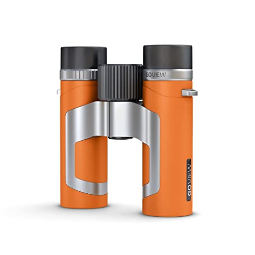 GoView ZOOMR 8x26 kleines, leichtes Fernglas (8-Fach Zoom, Magnesiumgehäuse, inkl. Smartphone-Adapter & Zubehör) Sunset Orange von GoView