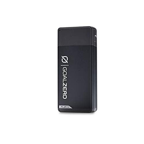 Goal Zéro Flip 24 Powerbank Schwarz Powerpack 24Wh (3,6V, 6700mAh) Akkupack 2X Phone Charge 3X POV Go Pro Camera 5X Headlamp Charge Flightsafe Charge Through Facility Gewicht 130g von Goal Zero