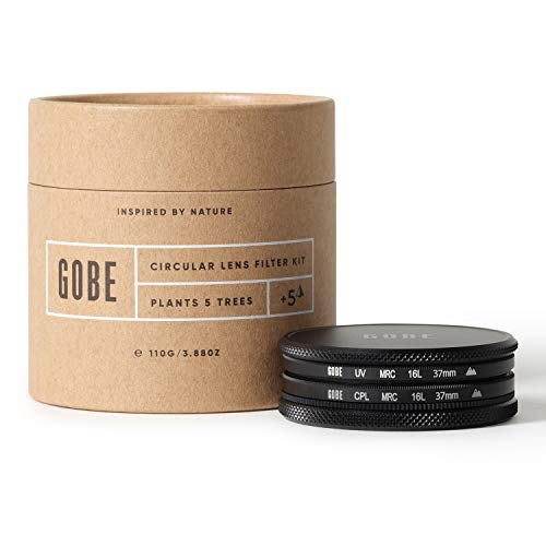 Gobe 37 mm UV + Zirkular-Polarisationsfilter (CPL) Objektivfilter-Set (2 Spitzen) von Gobe