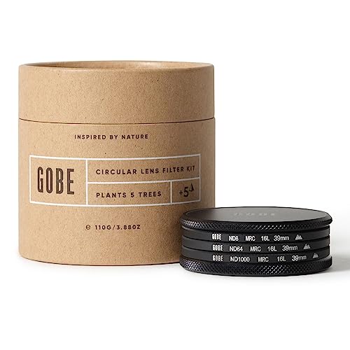 Gobe 39 mm Graufilter ND8, ND64, ND1000 - ND Filter Kit(2Peak) Black von Gobe
