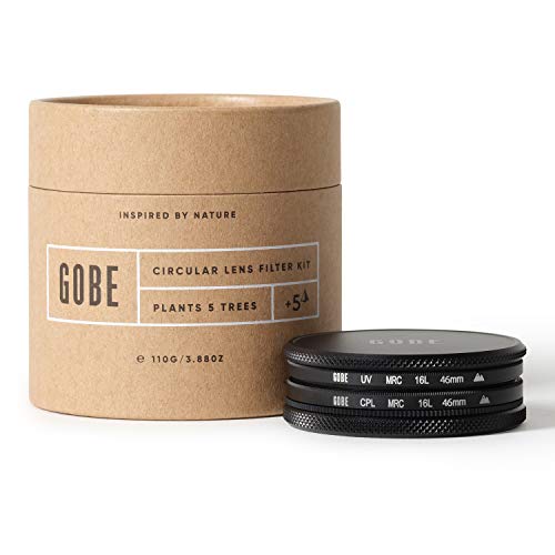 Gobe 46 mm UV Filter + Polfilter (CPL) - Filter Kit (2Peak) von Gobe