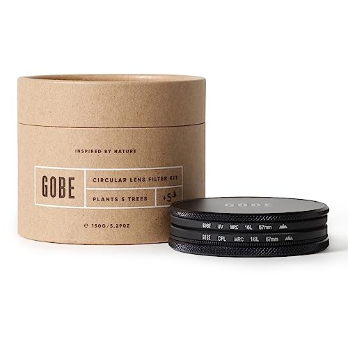 Gobe 67 mm UV Filter + Polfilter (CPL) - Filter Kit (3Peak) von Gobe