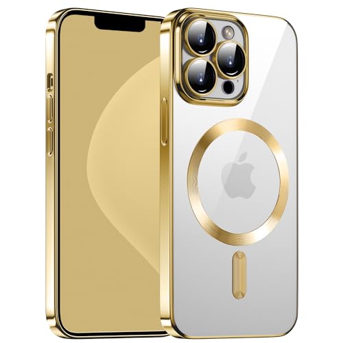 Gocorii Für iPhone 12 Pro Hülle Handyhülle Für iPhone 12 Pro Für MagSafe Lightweight Case Schutzhülle Präzise Lochöffnung rutschfest Kameraschutz 6.1 Zoll Champagner Gold von Gocorii