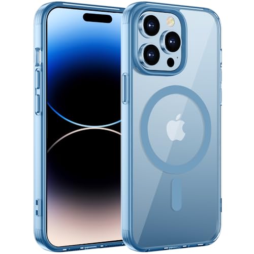 Gocorii Für iPhone 14 Pro Hülle Handyhülle iPhone 14 Pro Für MagSafe Kein Vergilben Magnetische Anziehung Schutzhülle 6.1 Zoll Babyblau von Gocorii