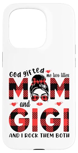 Gott hat mich zu Tittles Mama und Gigi Oma Muttertag geschenkt Hülle für iPhone 15 Pro von God gifted me to tittles mother and grandmother