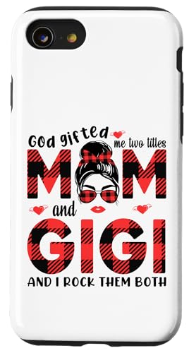 Gott hat mich zu Tittles Mama und Gigi Oma Muttertag geschenkt Hülle für iPhone SE (2020) / 7 / 8 von God gifted me to tittles mother and grandmother