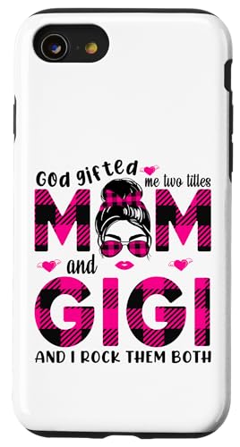 Gott hat mich zu Tittles Mama und Gigi Oma Muttertag geschenkt Hülle für iPhone SE (2020) / 7 / 8 von God gifted me to tittles mother and grandmother