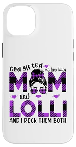 Gott hat mich zu Tittles Mama und Lolli Oma Muttertag geschenkt Hülle für iPhone 14 Plus von God gifted me to tittles mother and grandmother