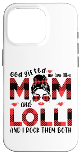 Gott hat mich zu Tittles Mama und Lolli Oma Muttertag geschenkt Hülle für iPhone 16 Pro Gott hat mich zu Tittles Mama und Lolli Oma Muttertag geschenkt Hülle für iPhone 16 Pro von God gifted me to tittles mother and grandmother