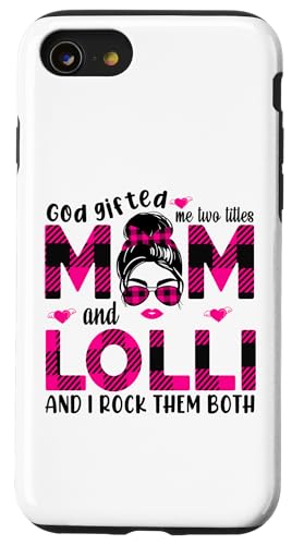 Gott hat mich zu Tittles Mama und Lolli Oma Muttertag geschenkt Hülle für iPhone SE (2020) / 7 / 8 von God gifted me to tittles mother and grandmother