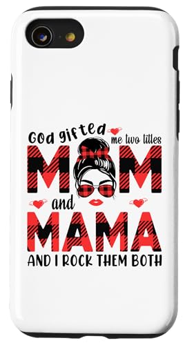 Gott hat mich zu Tittles Mama und Mama, Oma, Muttertag geschenkt. Hülle für iPhone SE (2020) / 7 / 8 von God gifted me to tittles mother and grandmother