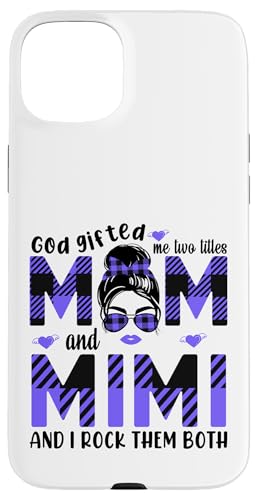 Gott hat mich zu Tittles Mama und Mimi Oma Muttertag geschenkt Hülle für iPhone 15 Plus Gott hat mich zu Tittles Mama und Mimi Oma Muttertag geschenkt Hülle für iPhone 15 Plus von God gifted me to tittles mother and grandmother