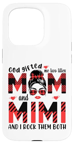 Gott hat mich zu Tittles Mama und Mimi Oma Muttertag geschenkt Hülle für iPhone 15 Pro von God gifted me to tittles mother and grandmother