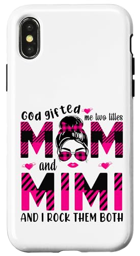 Gott hat mich zu Tittles Mama und Mimi Oma Muttertag geschenkt Hülle für iPhone X/XS von God gifted me to tittles mother and grandmother