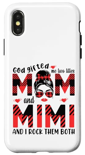Gott hat mich zu Tittles Mama und Mimi Oma Muttertag geschenkt Hülle für iPhone X/XS von God gifted me to tittles mother and grandmother