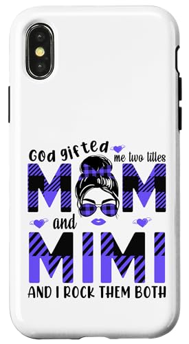 Gott hat mich zu Tittles Mama und Mimi Oma Muttertag geschenkt Hülle für iPhone X/XS von God gifted me to tittles mother and grandmother