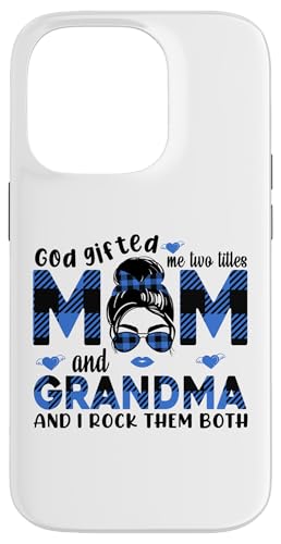 Gott hat mich zu Tittles Mama und Oma Mama Muttertag geschenkt Hülle für iPhone 14 Pro von God gifted me to tittles mother and grandmother
