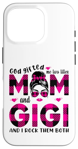 Gott hat mich zu Tittles Mama und Oma geschenkt Muttertag Gigi Hülle für iPhone 16 Pro von God gifted me to tittles mother and grandmother