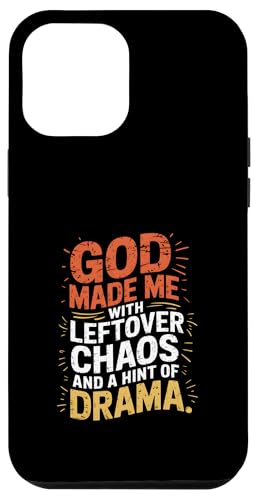 Gott hat mich mit übrig gebliebenem Chaos und einem Hauch von Drama geschaffen Hülle für iPhone 12 Pro Max Gott hat mich mit übrig gebliebenem Chaos und einem Hauch von Drama geschaffen Hülle für iPhone 12 Pro Max von God made quote